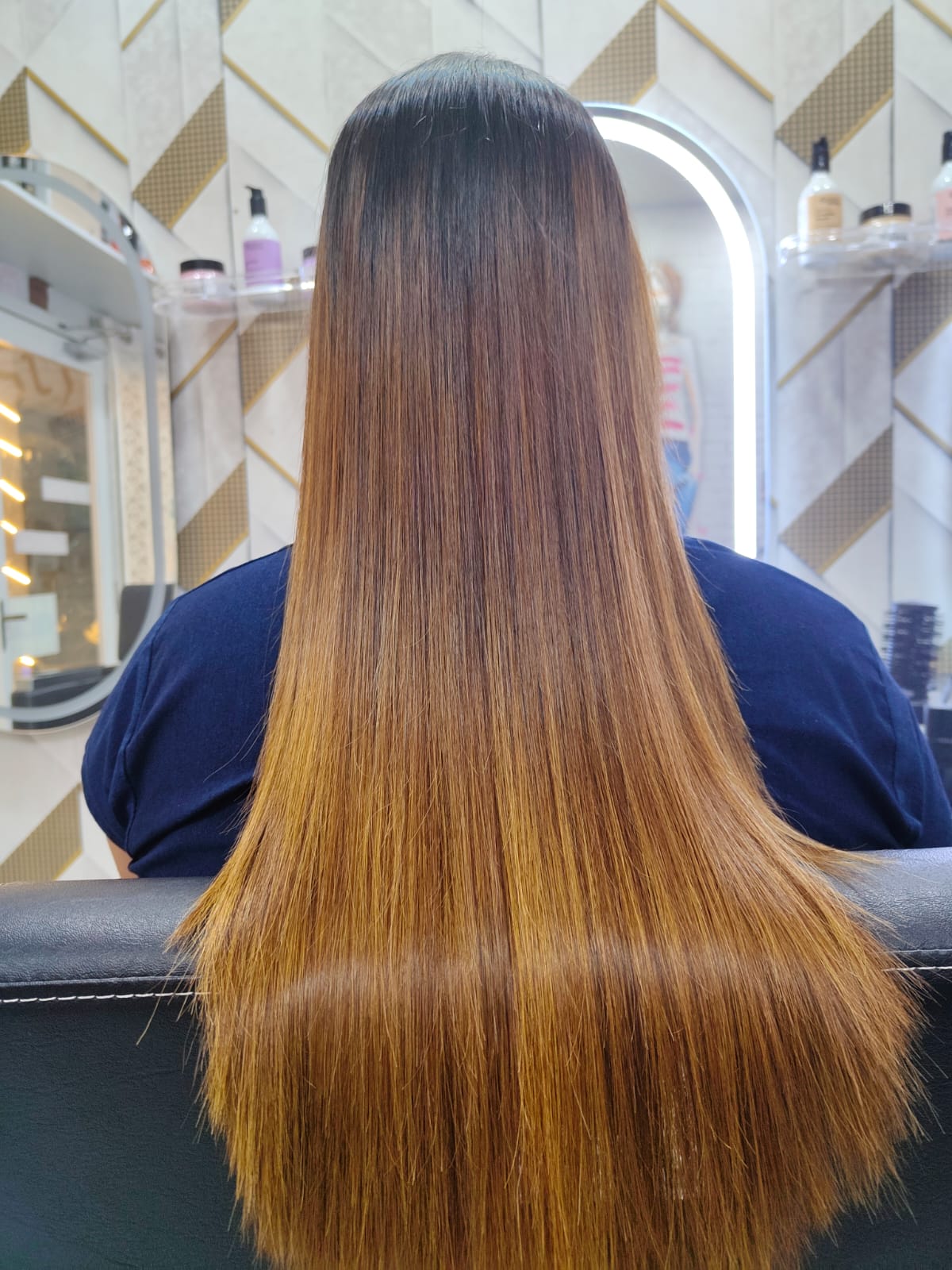 Professional Hair Styling at Infinity Aura Salon Navelim